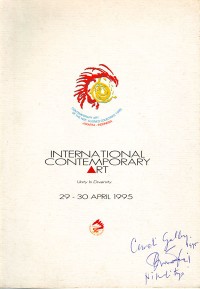 INTERNATIONAL CONTEMPORARY ARTrnUnity In Diversityrn29 - 30 April 1995