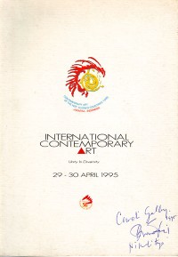 INTERNATIONAL CONTEMPORARY ART
Unity In Diversity
29 - 30 April 1995