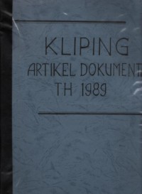 Kliping Artikel Dokumentasi Tahun 1989