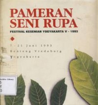Pameran Seni Rupa Festival Kesenian Yogyakarta V-1993