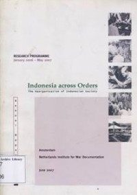 Research Programme: Indonesia across Orders
