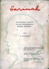 Sarinah: Kewajiban Wanita Dalam Perjuangan Republik Indonesia