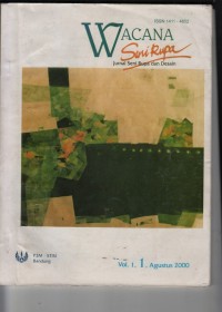 Image of Wacana Seri Rupa: Jurnal Seni Rupa dan Desain, Vol.1, 1 Agustus 2000