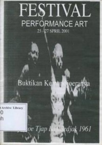 Festival Performance Art: Djamoe Tjap IKIP