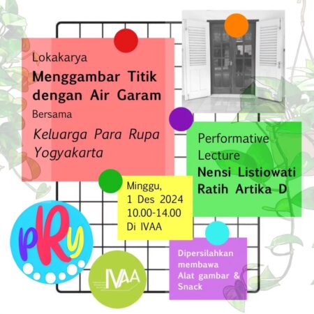 Lokakarya: “Menggambar Titik dengan Air Garam”, bersama Keluarga Para Rupa Yogyakarta (KPRY)